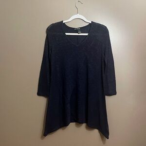 DKNY Navy Long Sleeve Super Soft Top